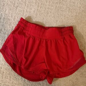 Lululemon Women's Red Athletic Shorts